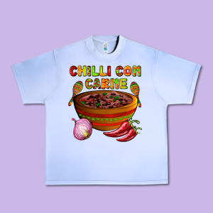 Chilli Con Carne  With Chilli Pepper Urban Heavy Tee Designed By Adodesignshop