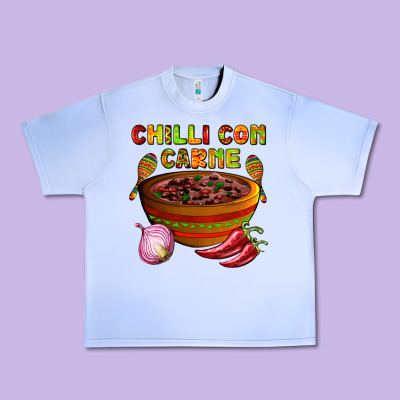 Chilli Con Carne  With Chilli Pepper Urban Heavy Tee Designed By Adodesignshop