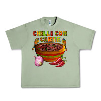 Oil Green chilli con carne  with chilli pepper Urban Heavy Tee - AdoDesignShop