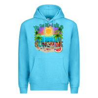 Ocean Blue My favorite color is sunshine Premium Hoodie - NancyCooperArtShop
