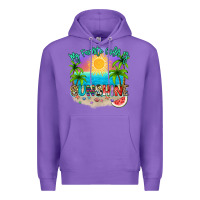 Purple My favorite color is sunshine Premium Hoodie - NancyCooperArtShop