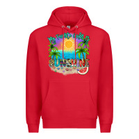Red My favorite color is sunshine Premium Hoodie - NancyCooperArtShop