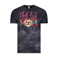 Cloud Black shih tzu mom Vintage Tee - Artiststas