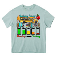 Battery Life Of A Bus Driver Heavy Core Tee | Teevron