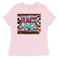Bubblegum Pink race wife Ladies Tee - JahusDesignShop