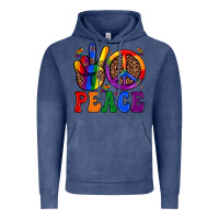 Vintage Denim peace Vintage Hoodie - JahusDesignShop