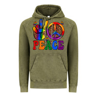 Vintage Olive peace Vintage Hoodie - JahusDesignShop
