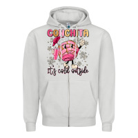 Dove Grey conchita it's cold outside Zipper Hoodie - MaliasSmallBusiness