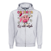 Heather Grey conchita it's cold outside Zipper Hoodie - MaliasSmallBusiness