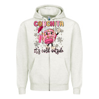 Oatmeal Heather conchita it's cold outside Zipper Hoodie - MaliasSmallBusiness
