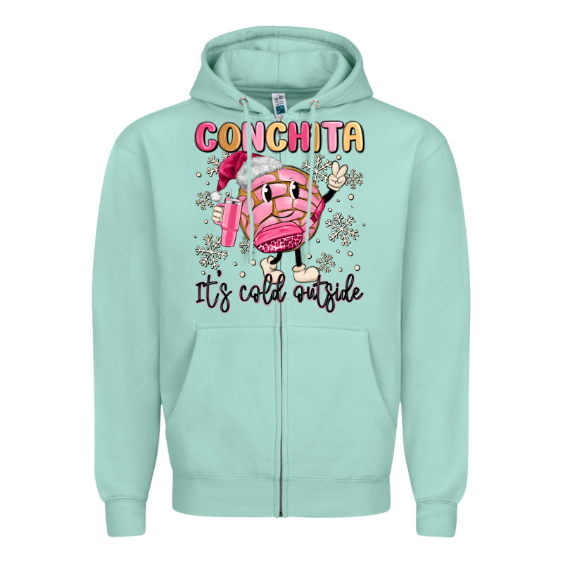 Conchita It's Cold Outside Zipper Hoodie by MaliasSmallBusiness | Teevron