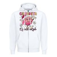 White conchita it's cold outside Zipper Hoodie - MaliasSmallBusiness
