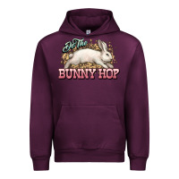 Mauve Wine Do the Bunny hop Easter Day Urban Hoodie - HowdyJamesFarm