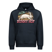 Navy Do the Bunny hop Easter Day Urban Hoodie - HowdyJamesFarm