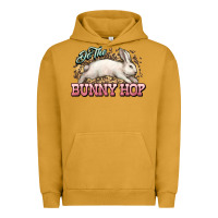 Pigment Peanut Butter Do the Bunny hop Easter Day Urban Hoodie - HowdyJamesFarm