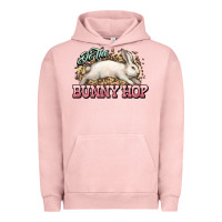 Pigment Salmon Do the Bunny hop Easter Day Urban Hoodie - HowdyJamesFarm