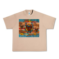 Burro saddle horseshoe leopard sunflower Urban Heavy Tee - Artiststas