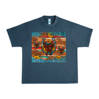 Midnight Navy saddle horseshoe leopard sunflower Urban Heavy Tee - Artiststas