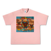 Salmon saddle horseshoe leopard sunflower Urban Heavy Tee - Artiststas