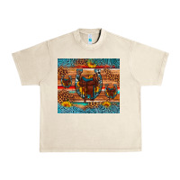 Sandshell saddle horseshoe leopard sunflower Urban Heavy Tee - Artiststas