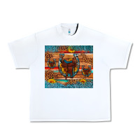 White saddle horseshoe leopard sunflower Urban Heavy Tee - Artiststas