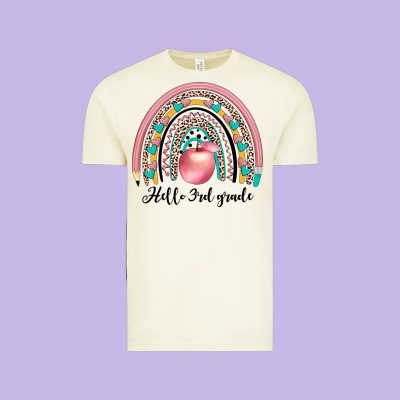 Hello 3rd Grade Vintage Tee Designed By Jahusdesignshop