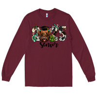 Burgundy cow 2025 senior Long Sleeve Tee - JahusDesignShop