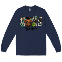 Navy cow 2025 senior Long Sleeve Tee - JahusDesignShop