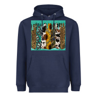 Navy western brushstroke tumbler Heavyweight Hoodie - Jasminsmagicworld