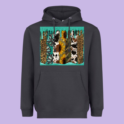 Western Brushstroke Tumbler Heavyweight Hoodie Designed By Jasminsmagicworld