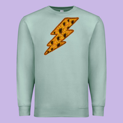 Sunflower Lightning Premium Sweatshirt Designed By Bettercallsaul