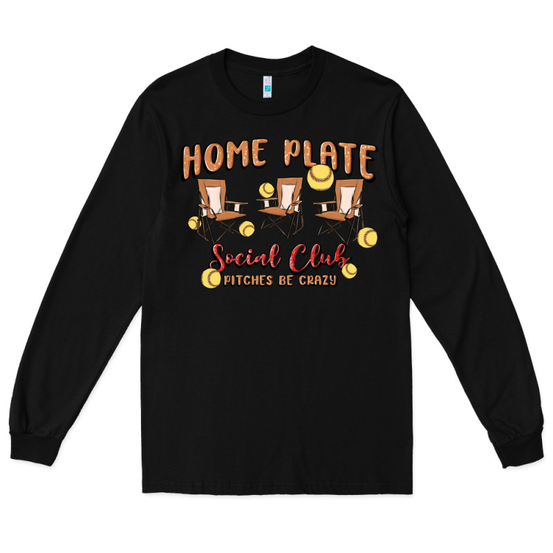 Glitter Softball Long Sleeve Tee by MaliasSmallBusiness | Teevron
