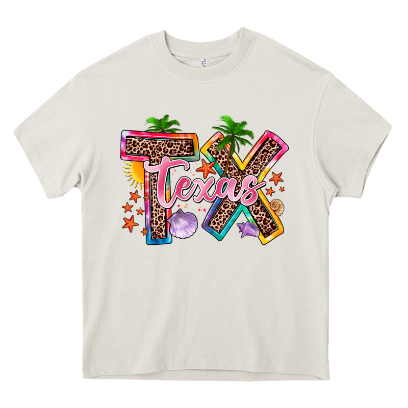 Texas Summer Heavy Core Tee by Zillion Design Studio | Teevron