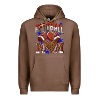 Chestnut American Football Mom Premium Hoodie - NancyCooperArtShop