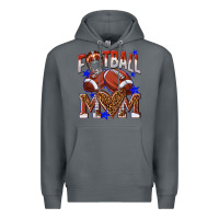 Rock American Football Mom Premium Hoodie - NancyCooperArtShop