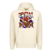 Sandshell American Football Mom Premium Hoodie - NancyCooperArtShop