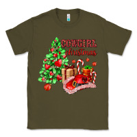 Army Green Cowgirl Christmas Classic Tee - AdoDesignShop