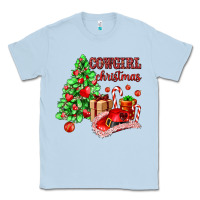 Dusty Blue Cowgirl Christmas Classic Tee - AdoDesignShop