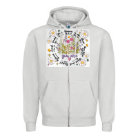 Dove Grey god says you are inflated Zipper Hoodie - MaliasSmallBusiness