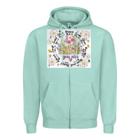 Seafoam god says you are inflated Zipper Hoodie - MaliasSmallBusiness