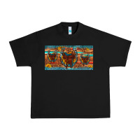 Black saddle horseshoe  sunflower leopard license plate Urban Heavy Tee - Artiststas