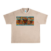 French Oak saddle horseshoe  sunflower leopard license plate Urban Heavy Tee - Artiststas