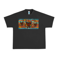 Pigment Black saddle horseshoe  sunflower leopard license plate Urban Heavy Tee - Artiststas