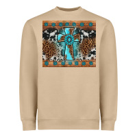 Mushroom gemstone leopard cross Heavyweight Sweatshirt - AdoDesignShop