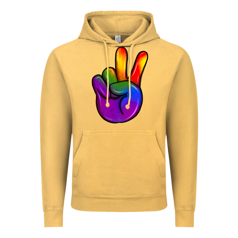 Pride Peace Hand Vintage Hoodie by JahusDesignShop | Teevron
