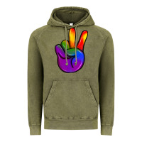 Vintage Olive pride peace hand Vintage Hoodie - JahusDesignShop