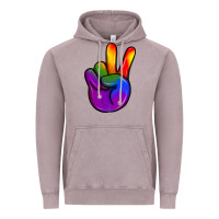 Vintage Zinc pride peace hand Vintage Hoodie - JahusDesignShop