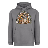 Storm english bulldog rainbow Heavyweight Hoodie - BarkalooDesign