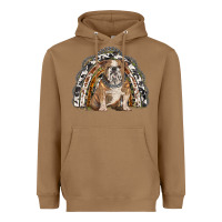 Toasted Coconut english bulldog rainbow Heavyweight Hoodie - BarkalooDesign