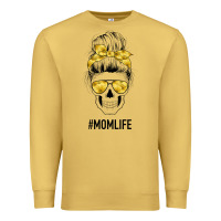Antique Gold Yellow Flower Mom Skull Premium Sweatshirt - Bettercallsaul